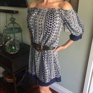 Boho off the shoulder dress